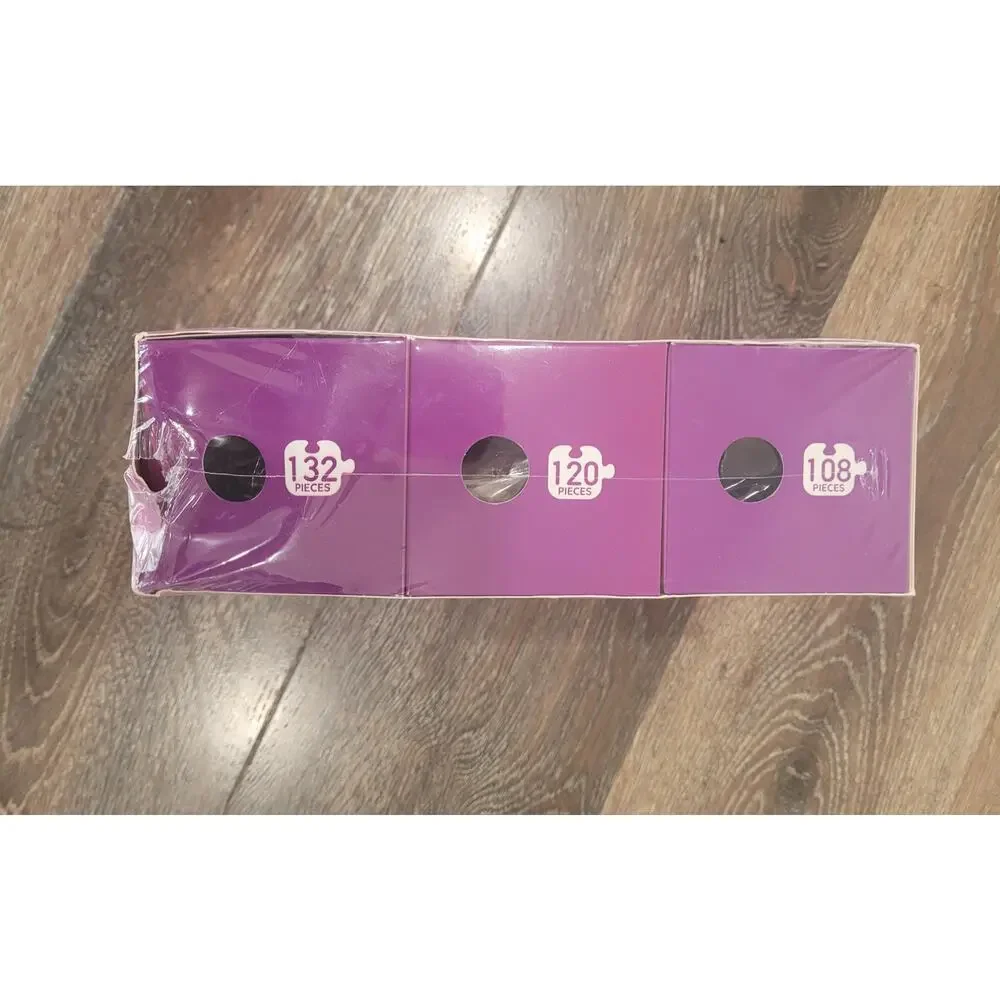 Level Up! Kids Puzzle - Pink - 3-in-1 Removed Plastic.